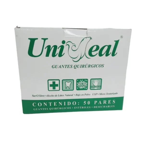 Guante P/Cirujano #6.5 Uniseal C/50P - Imagen 3