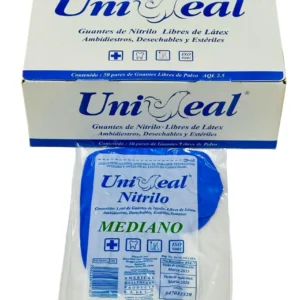 Guante Nitrilo Est Med C/50 P Uniseal