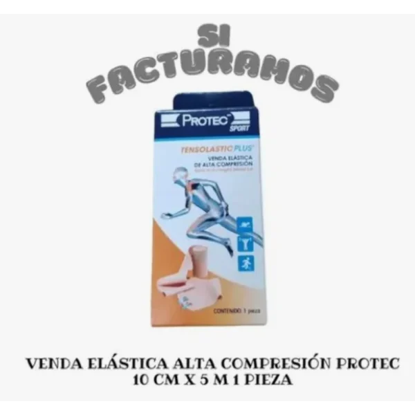 Venda De Alta Compresión 10Cmx5M Protec - Imagen 3