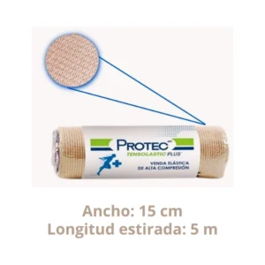 Venda De Alta Compresión 15Cmx5M Protec