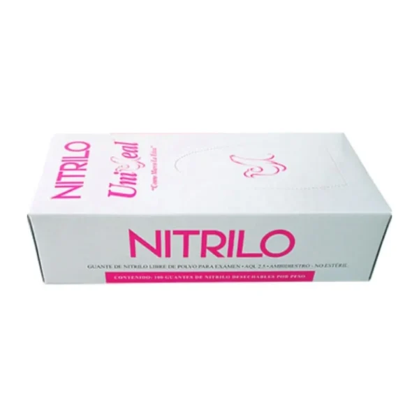 Guante Nitrilo Tex. N/Est.Xch Rosa Unise - Imagen 4