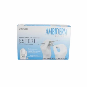 Guante de Latex Estéril Ambiderm Chico con 100 Piezas