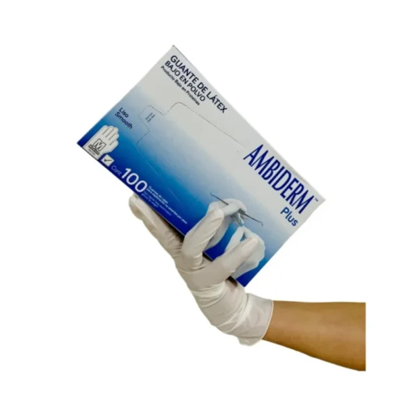 Guante Plus Blanco No Estéril Mediano - Imagen 2