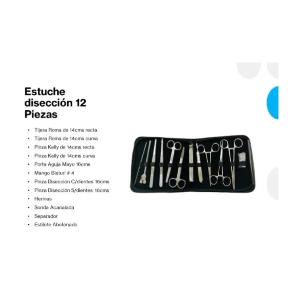 Estuche De Disección De 12 Piezas - Imagen 2