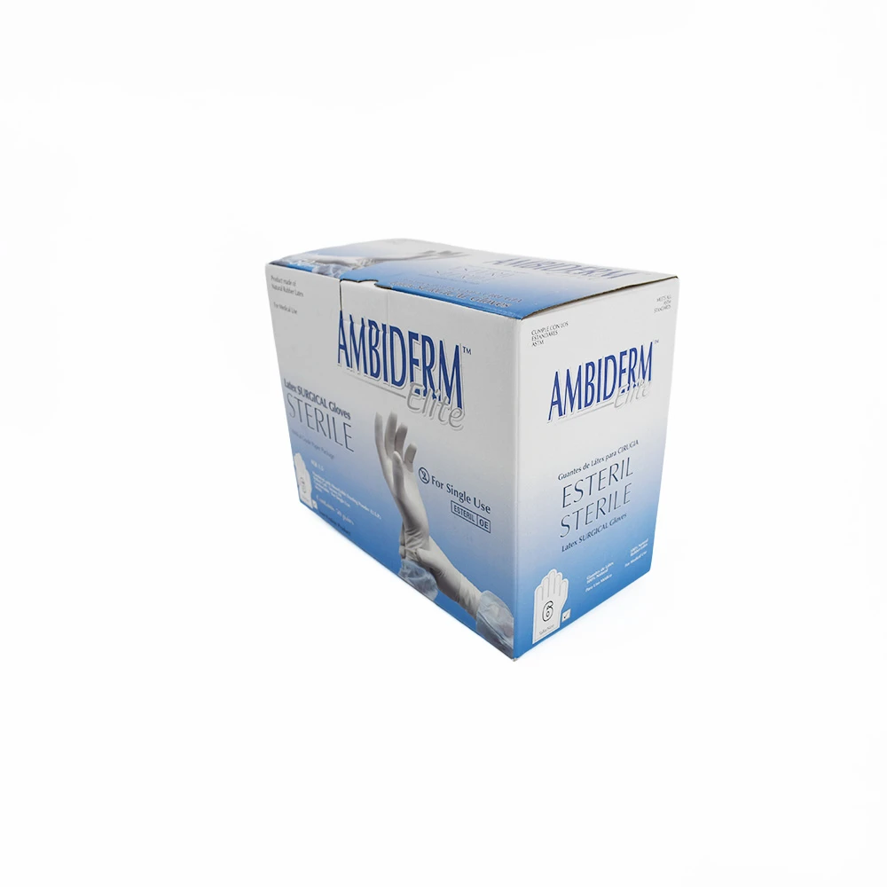 Guantes Látex Estéril Ambiderm Cirujano #6 Caja Con 50 Pares - Imagen 3