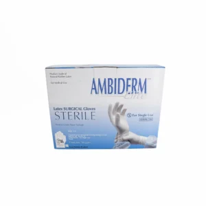 Guantes Látex Estéril Ambiderm Cirujano #6.5 Caja C/50 Pares