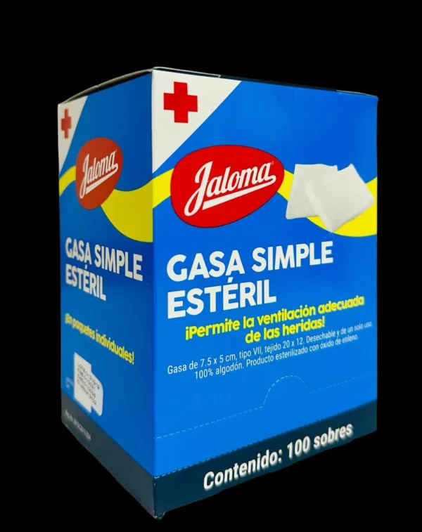 Gasa estéril 10×10 cm Jaloma | Caja c/100 - Imagen 2