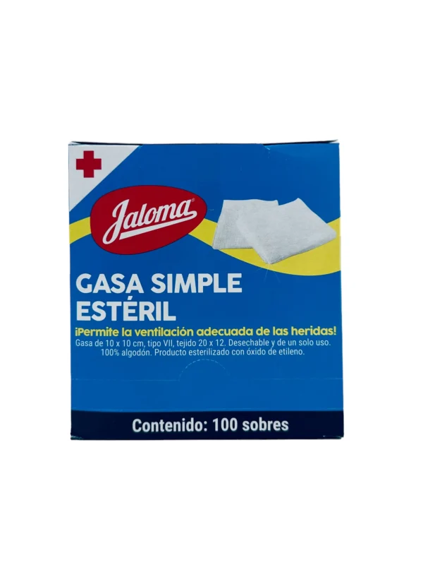 Gasa estéril 10×10 cm Jaloma | Caja c/100 - Imagen 3