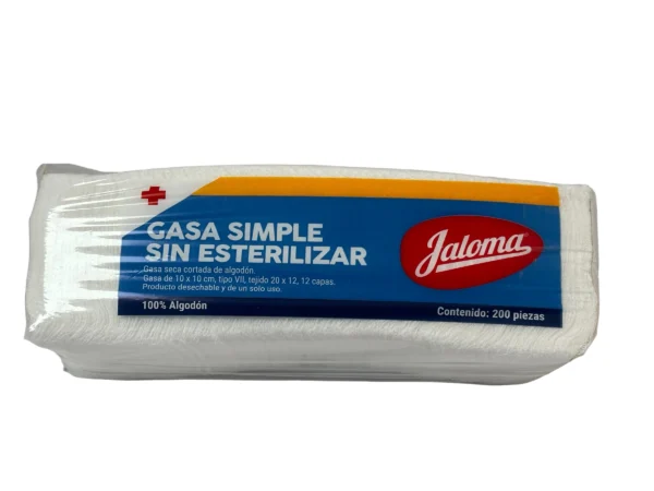 Gasa no estéril 10×10 cm Jaloma | Paquete c/200 - Imagen 3