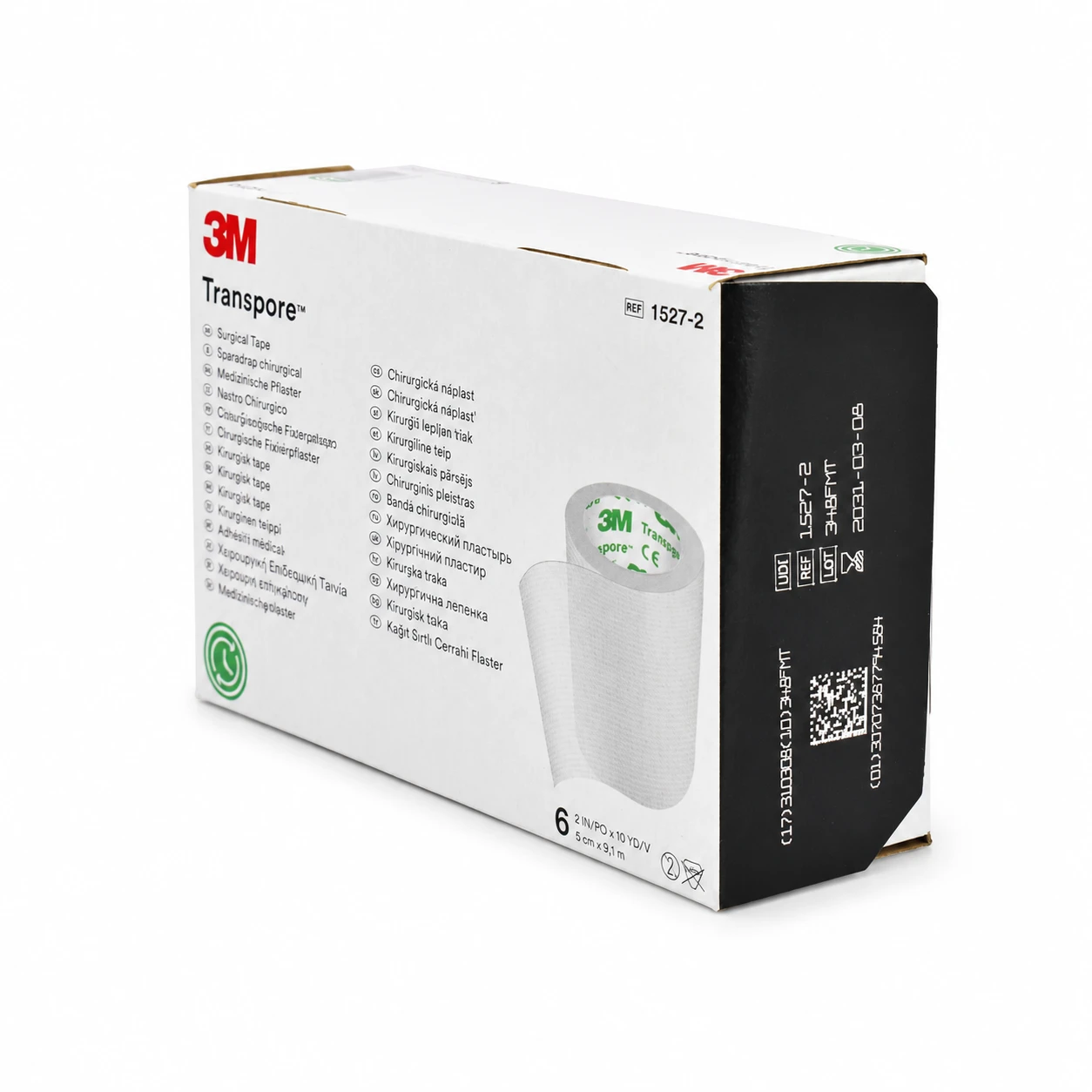 3M Transpore™ Cinta Quirúrgica Transparente – 5 cm × 9.1 m (Caja con 6 rollos) - Imagen 3