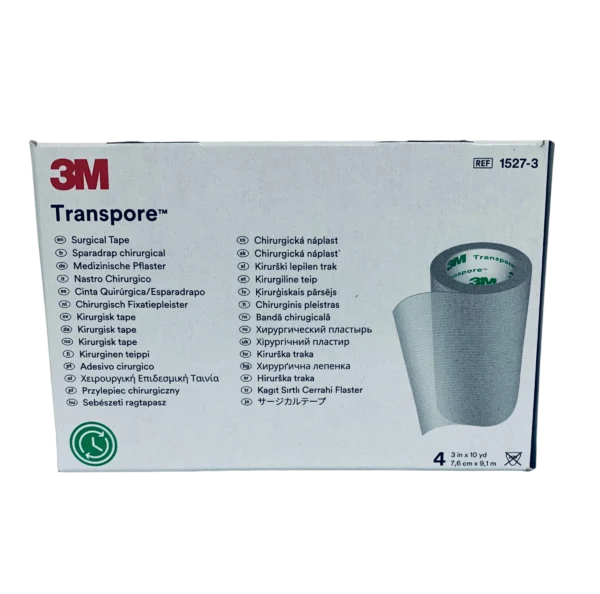 Cinta quirúrgica 3M Transpore 7.5 cm | Caja c/6 - Imagen 2