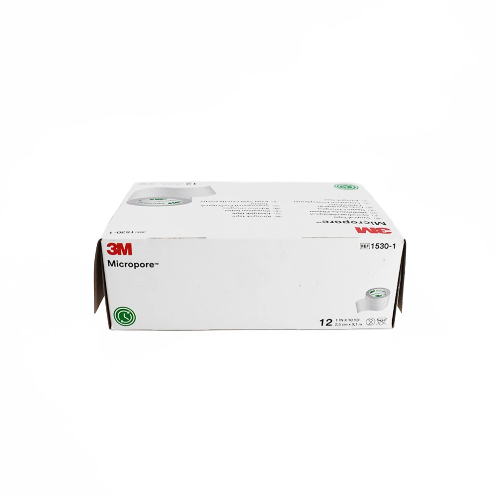 3M Micropore™ Cinta Quirúrgica de Papel – 2.5 cm × 9.1 m (Caja con 12 rollos) - Imagen 3