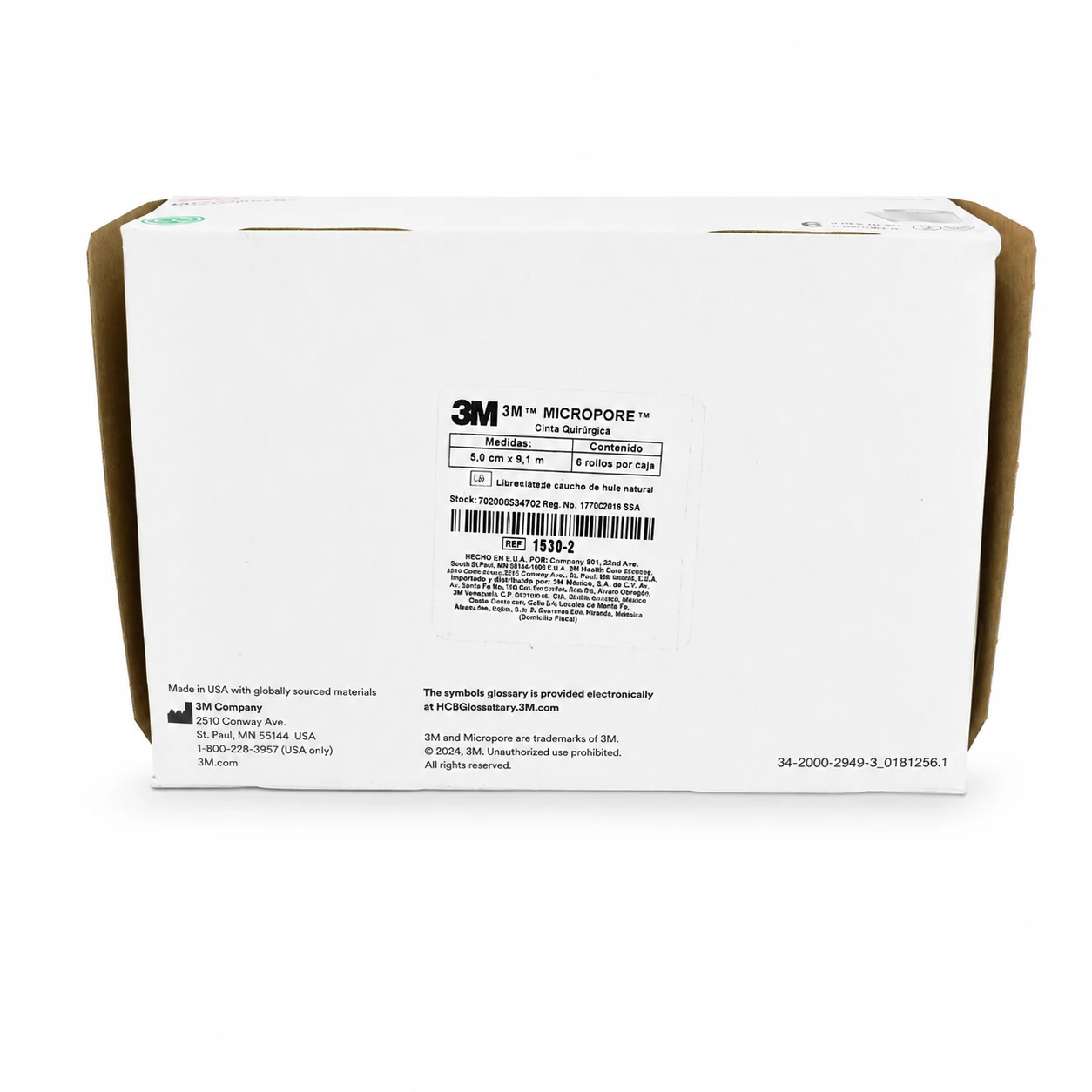 3M Micropore™ Cinta Quirúrgica de Papel – 5 cm × 9.1 m (Caja con 6 rollos) - Imagen 4