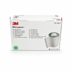 3M Micropore™ Cinta Quirúrgica de Papel – 5 cm × 9.1 m (Caja con 6 rollos)
