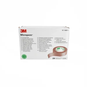 3M Micropore™ Cinta Quirúrgica Color Piel – 1.25 cm × 9.1 m (Caja con 24 rollos)