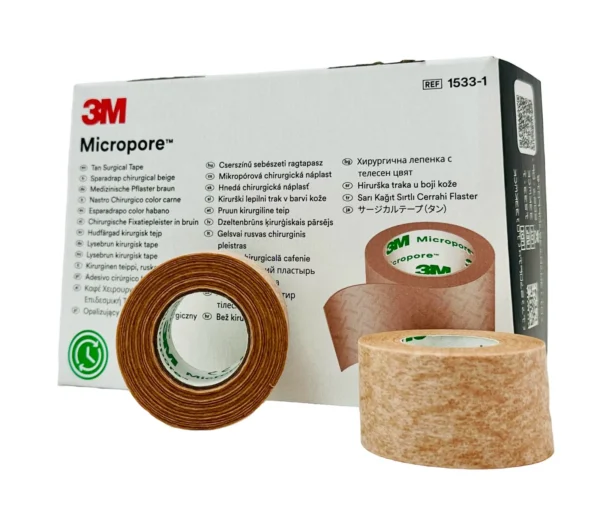 Cinta Micropore Piel 2.5Cm 1" C/12 - Imagen 2