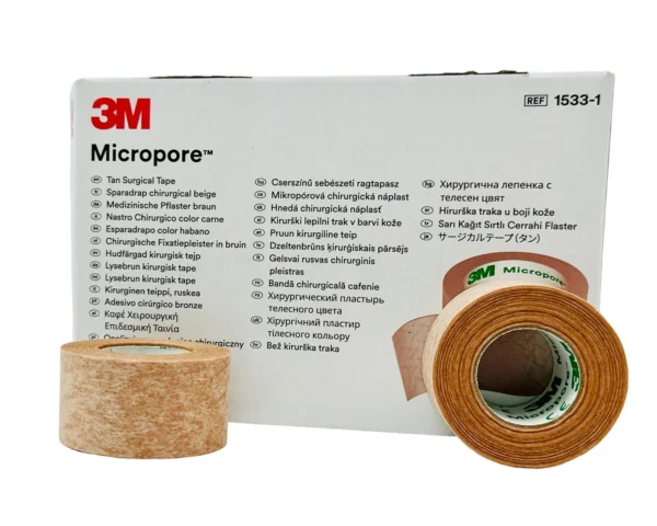 Cinta Micropore Piel 2.5Cm 1" C/12 - Imagen 3
