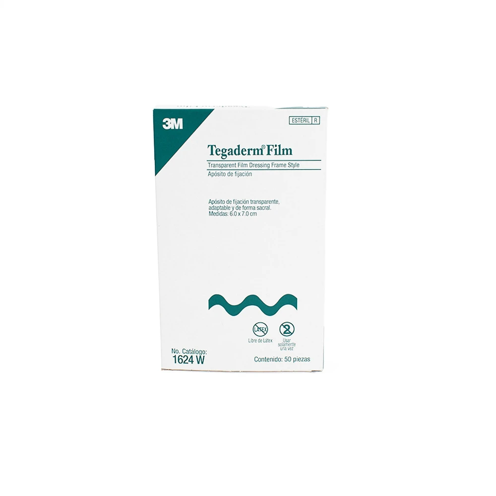 3M Tegaderm™ Film – Apósito Transparente de Fijación 6 × 7 cm (Caja con 50 piezas)