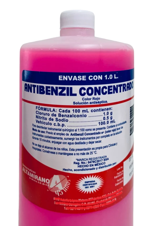 Antibenzil Concentrado Rojo 1 Lt Altm.