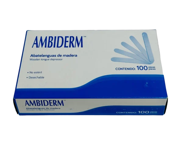 Abatelenguas Paquete C/100 Pzas Ambiderm - Imagen 2