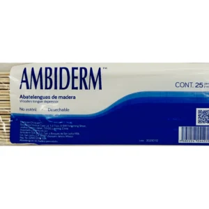 Abatelenguas Paquete C/100 Pzas Ambiderm