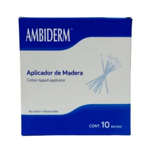 Aplicador Madera C/Algodon C/1000 Pzas