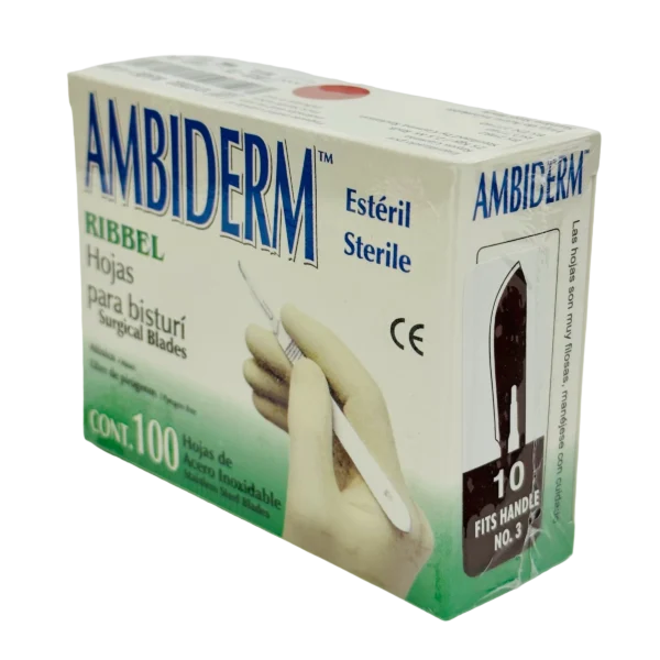 Hoja Bisturi Acero Inoxidable #10 Cj Amb