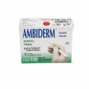 Hoja Para Bisturí Ambiderm #10 Acero Inox Caja Con 100 Hojas