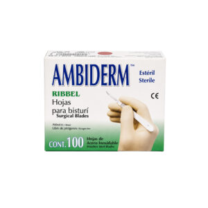 Hoja Para Bisturí Ambiderm #15 Acero Inox Caja Con 100 Hojas