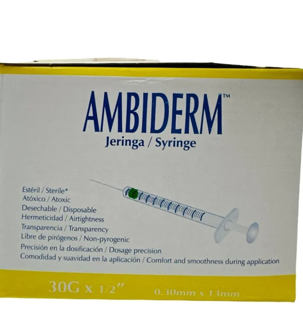 Jeringa 1 Ml Insulina 30X13 C/100 Amb. - Imagen 2