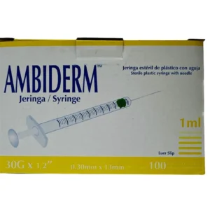Jeringa 1 Ml Insulina 30X13 C/100 Amb.