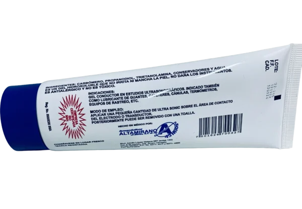 Gel Ultrasonic Tubo 250Ml Altamirano - Imagen 3