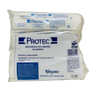 Aplicador Plastico Esteril 100 Sobre C/3