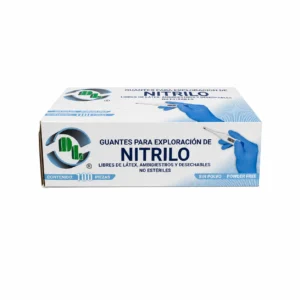 Guantes Nitrilo Azul Dentilab No Esteril Chico Caja/100 Pz
