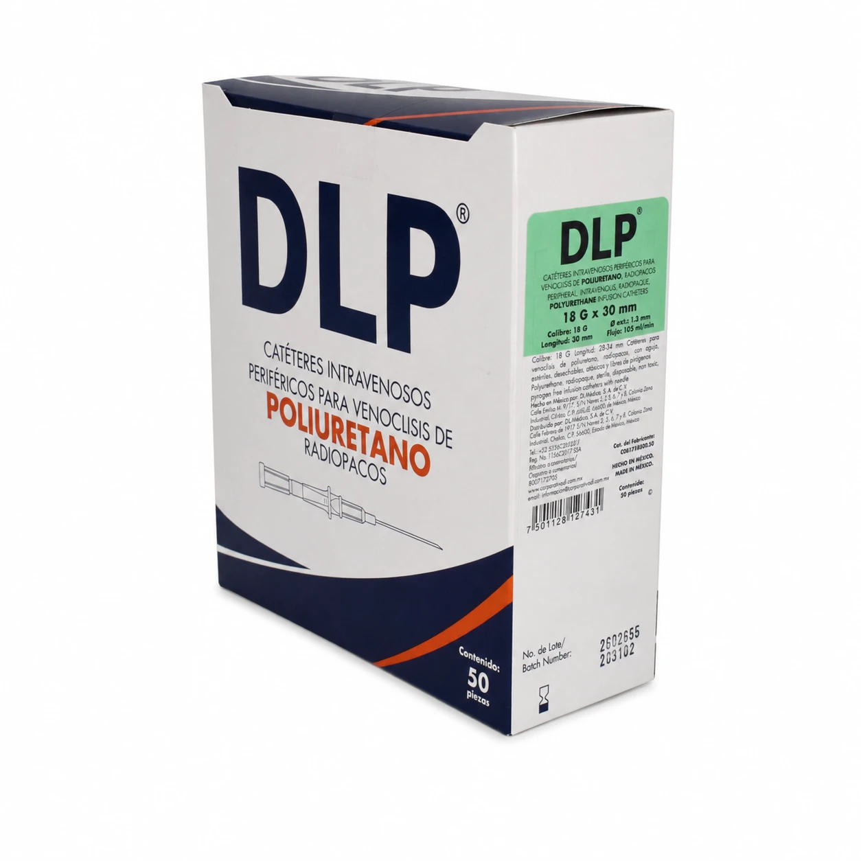 Cateter Intravenoso Para Venoclisis Dl 18g X 30mm C/50 - Imagen 2