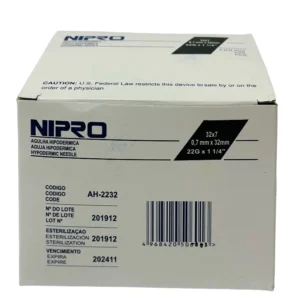 Aguja Hipodermica 22Gx32 Negro C/100 Npr