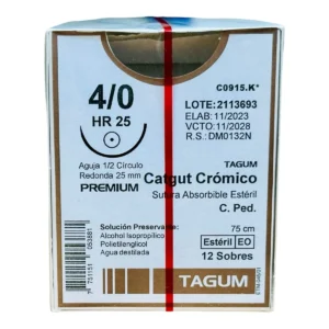 Catgut C 4-0 25-26Mm 1/2Cir.Ah 75Cm Tg