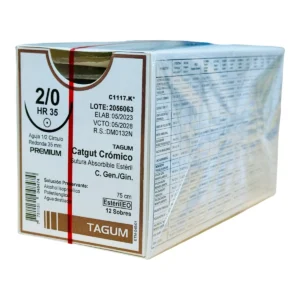 Catgut Crom 2-0 35Mm 1/2 Ah 75Cm Cj Tg