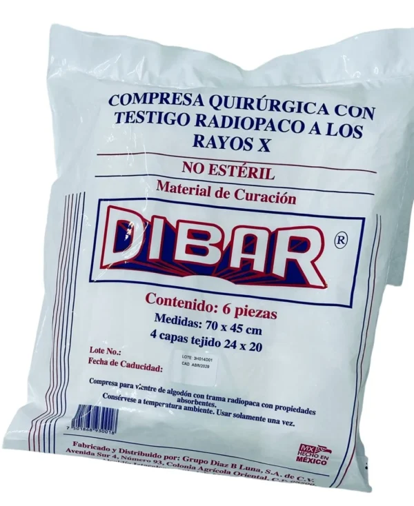 Compresa Quir. No Esteril C/6 Dibar - Imagen 3