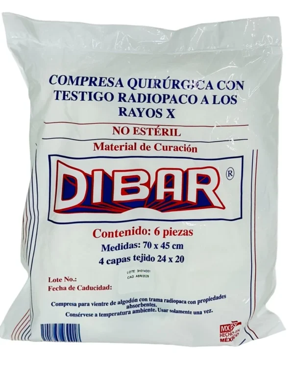 Compresa Quir. No Esteril C/6 Dibar - Imagen 4