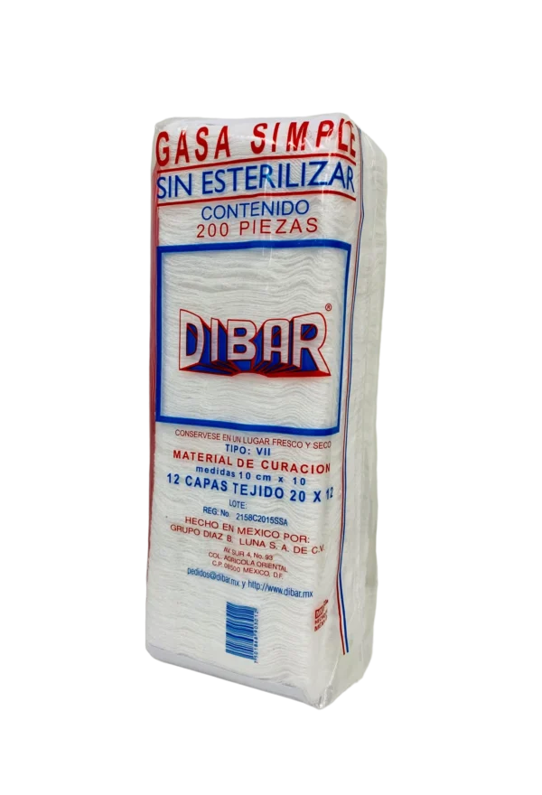 Gasa no estéril 10×10 cm Jaloma | Paquete c/200