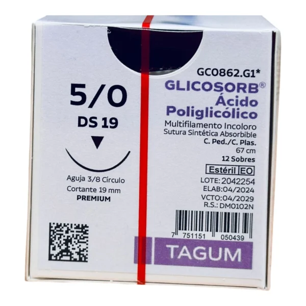 Apg 5-0 19Mm 3/8Cir Ct 67Cm Tg - Imagen 2