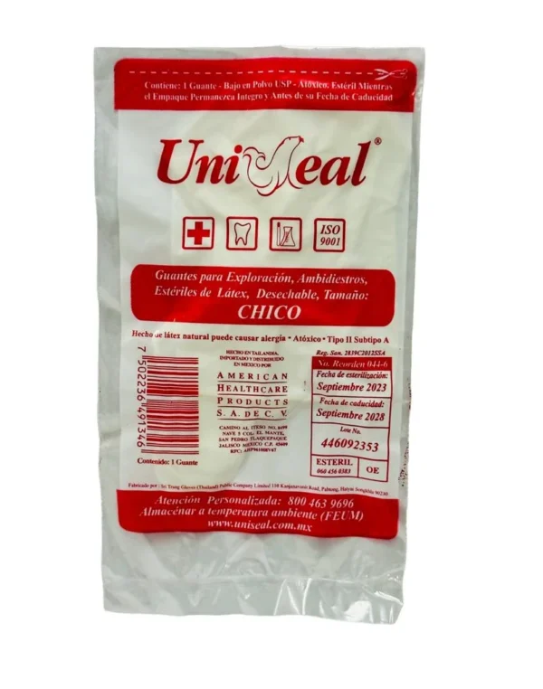 Guante Exploración Estéril Chi Uniseal - Imagen 2