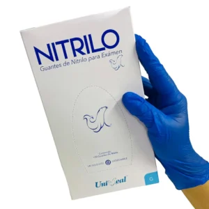Guante Nitrilo Tex. Azul Cob Gde Uniseal