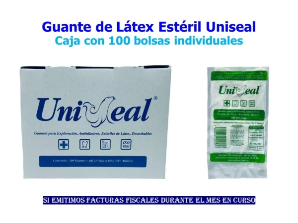 Guante Exploración Estéril Med Uniseal