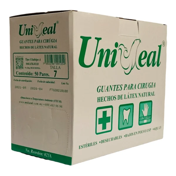 Guante P/Cirujano #7.0 Uniseal C/50P - Imagen 3