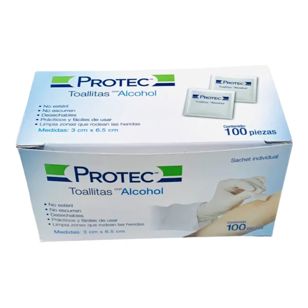 Alcohol En Toalla Al 70% Protec C/100 - Imagen 2