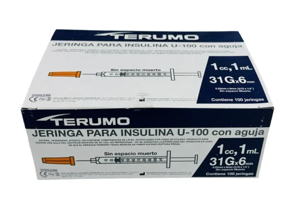 Jeringa 1Ml Insulina 31X0.6 C/100 Terumo - Imagen 2
