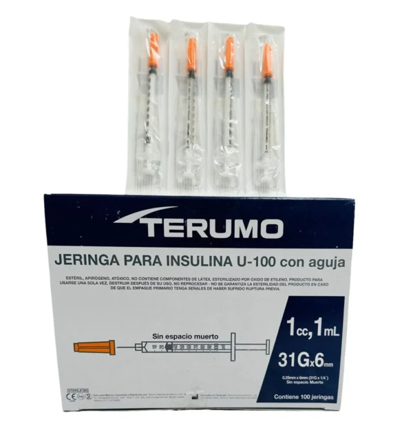 Jeringa 1Ml Insulina 31X0.6 C/100 Terumo - Imagen 5