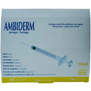 Jeringa 10Ml 20X32 Amarilla C/100 Amb.